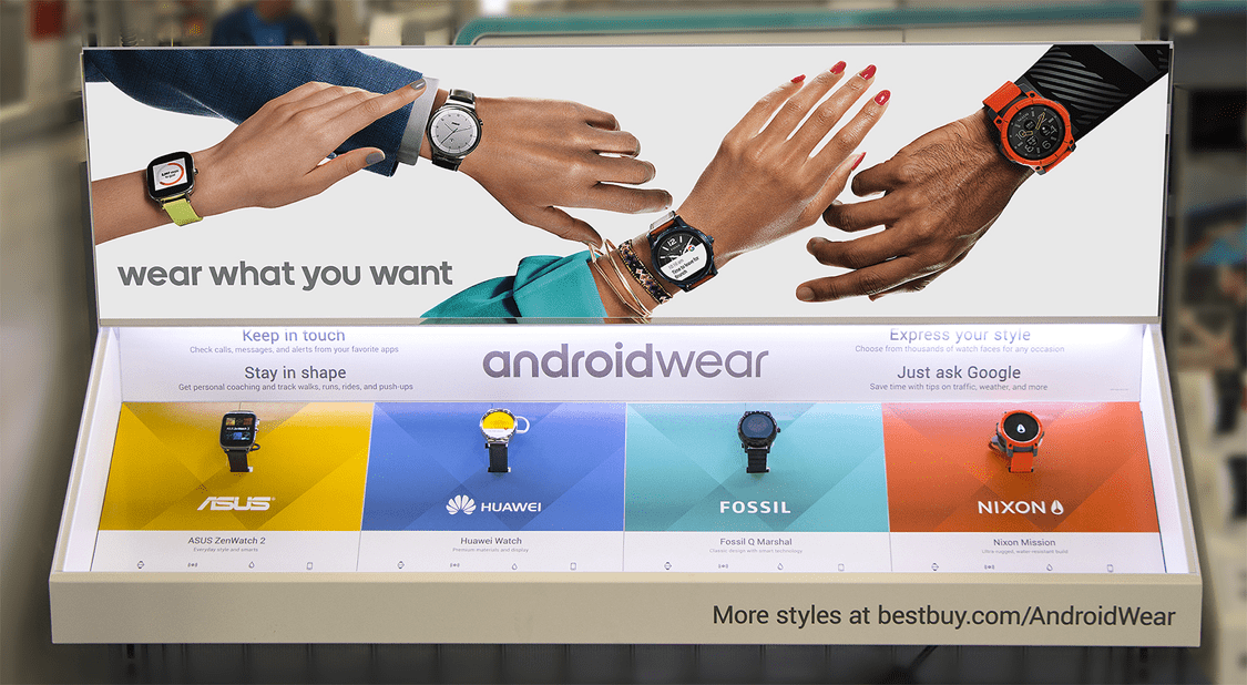 Google retail display