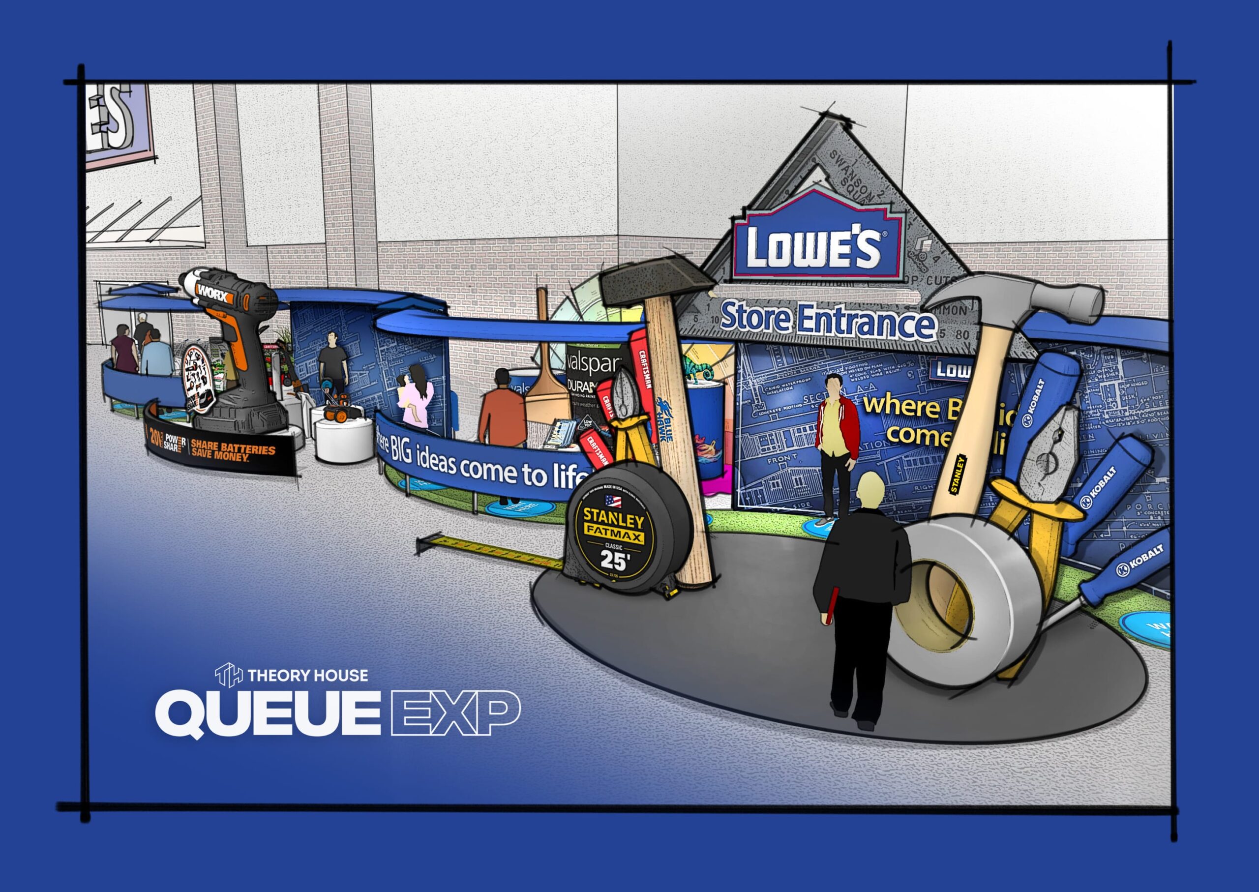 Queue Retail QueueEXP: Reinventing the Covid-19 Retail Queue - Theory House